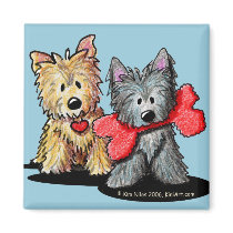 Cairn Terrier Duo magnets