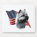 Cairn Terrier Flag Mouse Pad