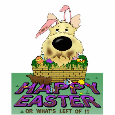 Cairn Terrier Happy Easter Sculpture Photo Sculpture by NothinButtDogs