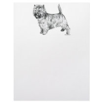 Cairn Terrier Custom Letterhead
