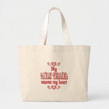 CAIRN TERRIER Love Canvas Bag