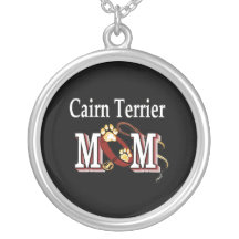 Cairn Terrier Mom Gifts Personalized Necklace