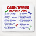 CAIRN TERRIER Property Laws 2 mousepads by poochloverstuff CAIRN TERRIER Property Laws 2 mousepads