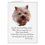 Cairn Terrier Rainbow Bridge Greeting Card