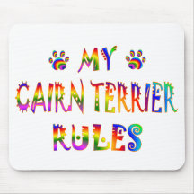 Cairn Terrier Rules Fun Mouse Pads