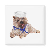 Cairn Terrier Sailor Refrigerator Magnets
