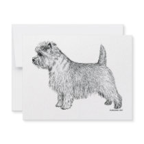 Cairn Terrier Side Custom Announcements