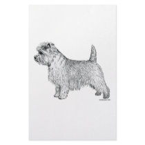 Cairn Terrier Side Customized Stationery