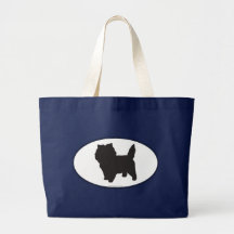 Cairn Terrier Silhouette Bags