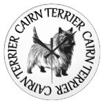 cairn terrier wall clock