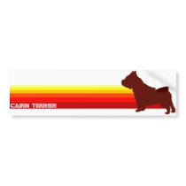 Cairn Terrier With Stripes Bumper Sticker bumper stickers by dogsilhouettes Cairn Terrier With Stripes Bumper Sticker bumper stickers