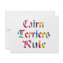 Cairn Terriers Rule invitations