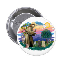Cairn Terriers (two) Pinback Button