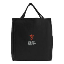 CAIRO, EGYPT BLACK TOTE embroidered bags