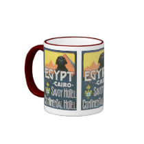 Cairo Egypt - Vintage travel poster art mugs