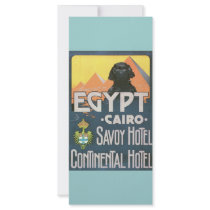 Cairo Egypt - Vintage travel poster art Rack Card Template