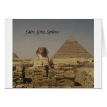 Cairo, Giza, The Sphinx (St.K.) Greeting Card