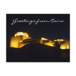 cairo opera night greetings postcard