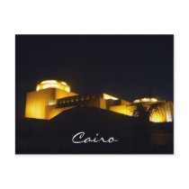 cairo opera night post card