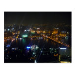 cairo river nile night postcard