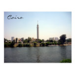 cairo tower river post card