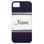 Caja adaptable azul y blanca de medianoche de Ipho iPhone 5 Case-Mate Cárcasa