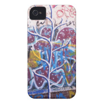 Caja azul y blanca del iPhone 4 de la pintada iPhone 4 Cárcasas