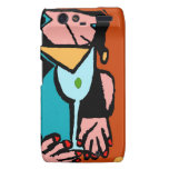 Caja de consumición del teléfono de la mujer abstr droid RAZR fundas