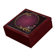 Caja de regalo de la gema de la flor