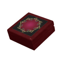 Caja de regalo de la gema de la flor