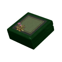 Caja de regalo de la gema de la flor