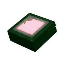 Caja de regalo de la gema de la flor