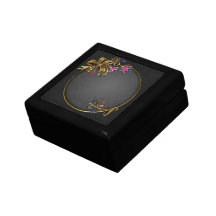 Caja de regalo de la gema de la flor