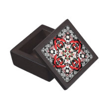 Caja de regalo de la joyería del navidad roja y ne caja de recuerdo de calidad