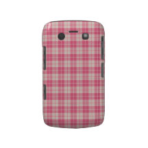 Caja intrépida de Blackberry de la tela escocesa r Case-Mate Blackberry Cárcasa