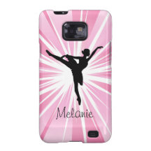Caja rosada de la galaxia S de Samsung de la baila Samsung Galaxy SII Fundas