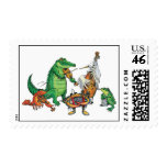 Cajun Band Postage Stamp