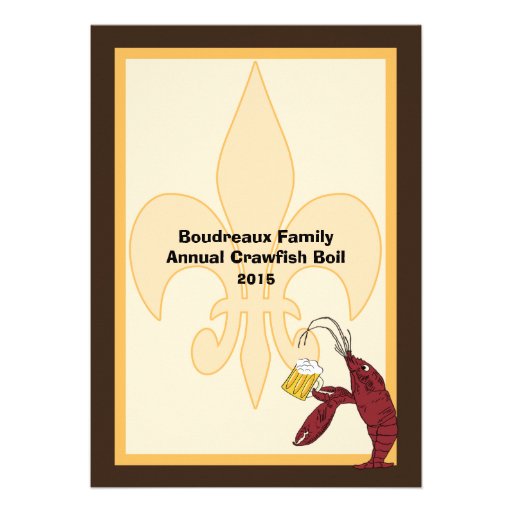 Cajun Crawfish Boil Invitations