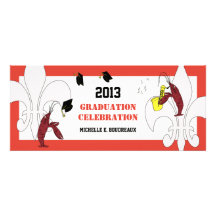 Cajun Crawfish Jazz Graduation Party Custom Announcements