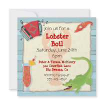 Cajun Lobster Boil Party Invitation