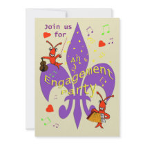 Cajun Themed Engagement Party Invitation