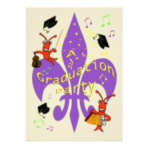 Cajun Themed Graduation Invitation