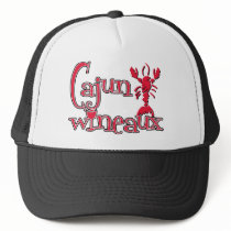 Cajun Wineaux crawfish red Mesh Hats