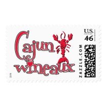 Cajun Wineaux crawfish red postage