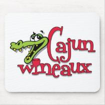Cajun Wineaux gator Mouse Pads