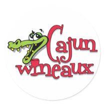 Cajun Wineaux gator stickers