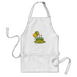 Cake-020 Green &amp; Yellow Tartan Plaid Apron
