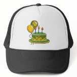 Cake-020 Green & Yellow Tartan Plaid Mesh Hats