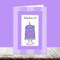 Cake 40th Birthday Cards