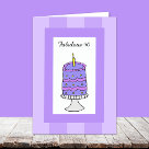 postcard - This fun cake 40th birthday card is the perfect way to wish her that special happy 40th birthday. Image Kathy Henis postcard - This fun cake 40th birthday card is the perfect way to wish her that special happy 40th birthday. Image Kathy Henis